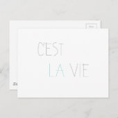 C'est La Vie – それは人生だ ポストカード (正面/裏面)
