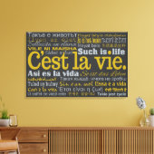C'est La Vie カスタムcanvas print キャンバスプリント (インサイチュ (リビング))