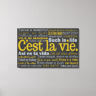C'est La Vie カスタムcanvas print キャンバスプリント
