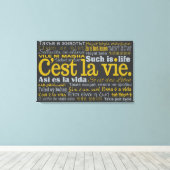 C'est La Vie カスタムcanvas print キャンバスプリント (インサイチュ (ウッドフロア))