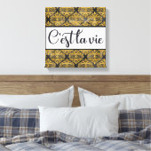 C'est La Vie Canvas Print キャンバスプリント (インサイチュ (寝室))