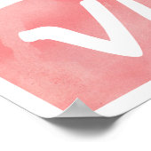 C'est La Vie Handレタリングポスター – 水彩 ポスター (角)