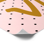 C'est La Vie Handレタリングポスター – 水玉模様 ポスター (角)