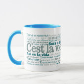 C'est La Vie mugs -スタイルとカラーを選択 マグカップ (左)