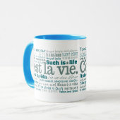 C'est La Vie mugs -スタイルとカラーを選択 マグカップ (正面左)