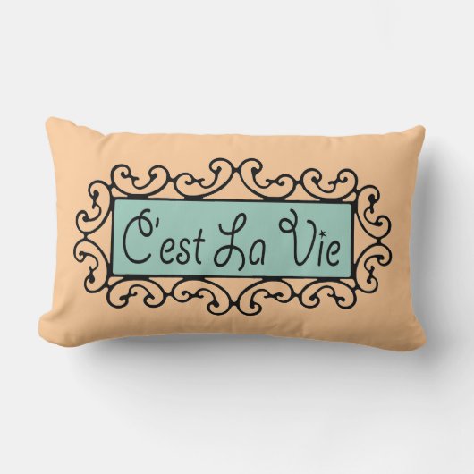 C'est La Vie to Lumbar 13 x 21 ランバークッション (正面)