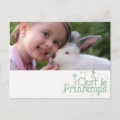C'est le printemps – 写真を追加 ポストカード (正面)