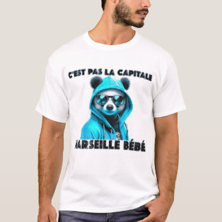 C'est pas la capitale c'est marseille bebe marseil tシャツ