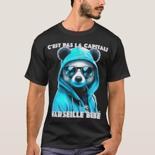 C'est pas la capitale c'est marseille bebe marseil tシャツ (正面)