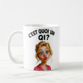 C'est quoi un QI ? コーヒーマグカップ (左)