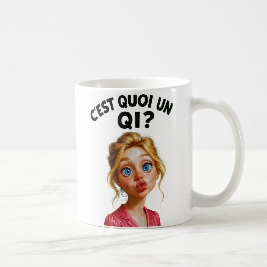 C'est quoi un QI ? コーヒーマグカップ (右)