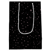 C'est siボンパリジャンスイーツ16ピンクブラックID1162 ミディアムペーパーバッグ (裏面)