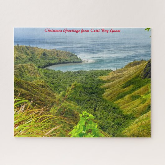Cetti Bay Guam.Christmas Greetings Jigsaw Puzzle ジグソーパズル (横)