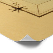 Cetus - Vintage Astronomical Star Chart Image ポスター (角)