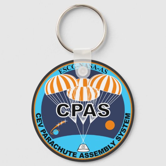 CEVパラシュートアセンブリシステムコースターボタン キーホルダー (正面)