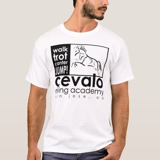 Cevaloのワイシャツ: 歩行、早足、キャンター、ジャンプ! tシャツ (正面)