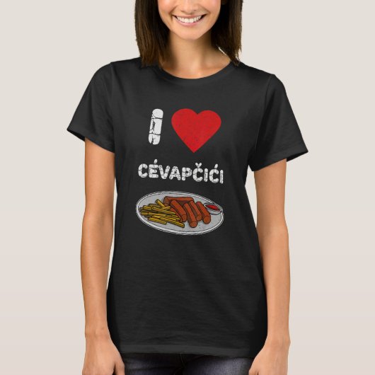 Cevapcici Kebab Balkan cuisine 10 Tシャツ (正面)