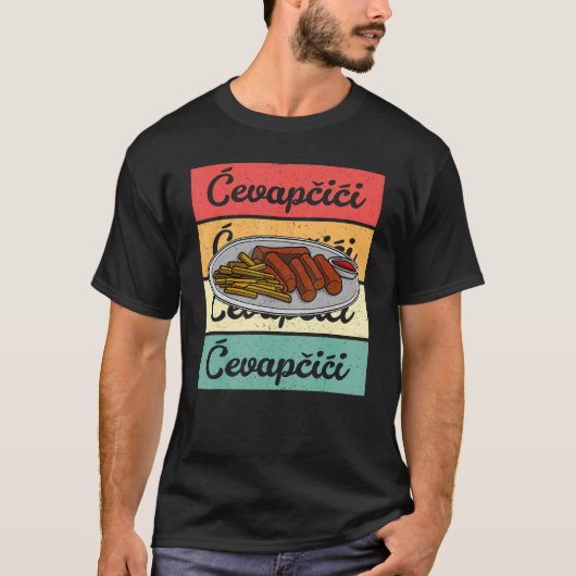 Cevapcici Kebab Balkan cuisine 17 Tシャツ (正面)