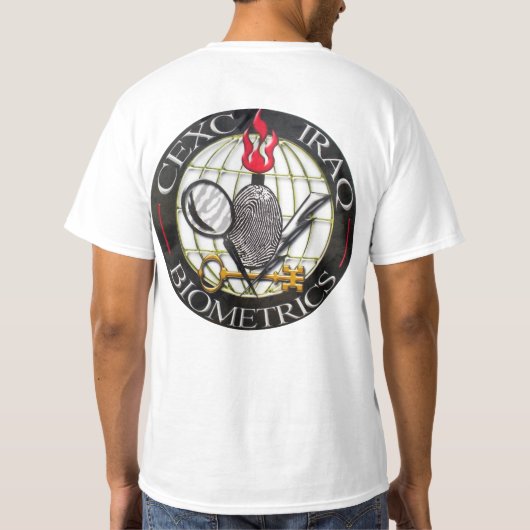 CEXCの生物測定学 Tシャツ (裏面)