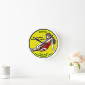 CEXC BAFの女の子の時計 ラウンド壁時計 (ホーム)