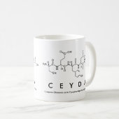 Ceydaペプチド名mug コーヒーマグカップ (正面右)