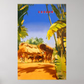 Ceylon vintage travel poster ポスター (正面)