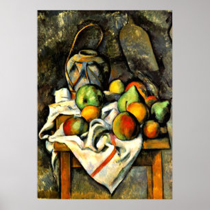Cezanne - Ginger Jar and Fruit ポスター