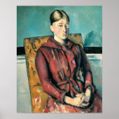 Cézanne - Madame Cézanne In A Yellow Armchair ポスター (正面)