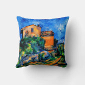 Cezanne - Maison Maria with a View of Chateau Noir クッション (裏面)