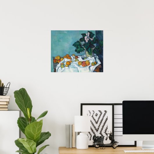 Cezanne Post Impressionism Still Life Flowers and ポスター (ホームオフィス)