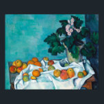 Cezanne Post Impressionism Still Life Flowers and ポスター<br><div class="desc">Cezanne Post Impressionism Still Life Flowers and Fruit Famous Visual Arts Design features a great example of impressionism artwork. This Cezanne Post Impressionism Still Life Flowers and Fruit Famous Visual Arts Design reflects the essence of the artist and the time period created in. Perfect for art enthusiast of all ages,...</div>