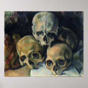 Cézanne - Pyramid Of Skulls, 1900 ポスター