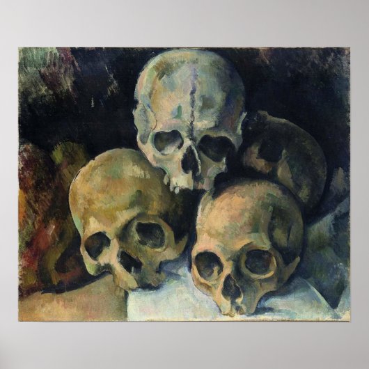 Cézanne - Pyramid Of Skulls, 1900 ポスター (正面)