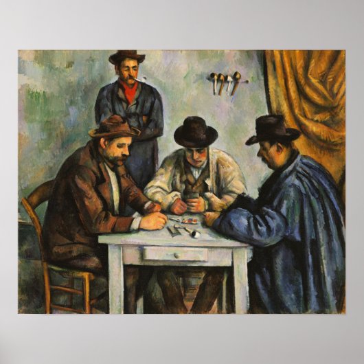 Cézanne - The Card Players 1893 ポスター (正面)