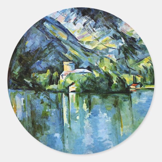 Cezanne - The Lac d'Annecy ラウンドシール (正面)