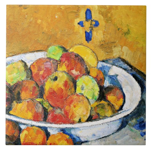 Cezanne - The Plate of Apples タイル (正面)