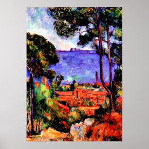 Cezanne - View through the Trees ポスター