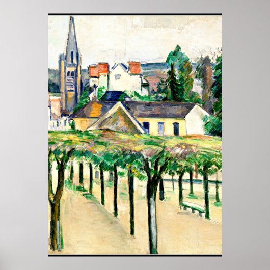 Cezanne - Village Square, fine art ポスター (正面)