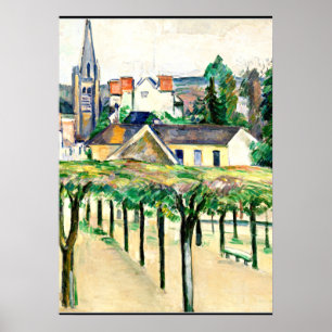 Cezanne - Village Square, fine art ポスター