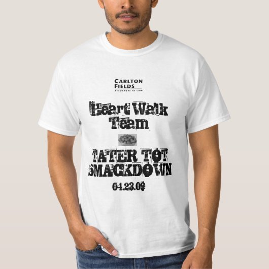 CFのハートの歩行のチームTT Smackdownの役人T Tシャツ (正面)