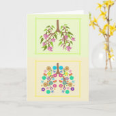 CF春と夏のグリーティングカード カード (黄色い花)