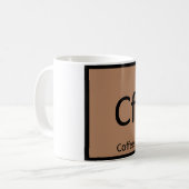 Cf - コーヒー化学元素記号周期表 コーヒーマグカップ (正面左)