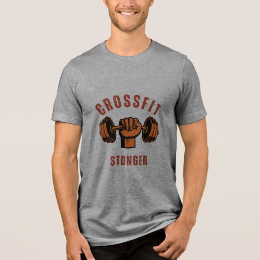 CF ストロング: ボックスで鍛えられた トライブレンドTシャツ (正面)