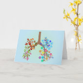 CF～四季折り畳みグリーティングカード カード (黄色い花)