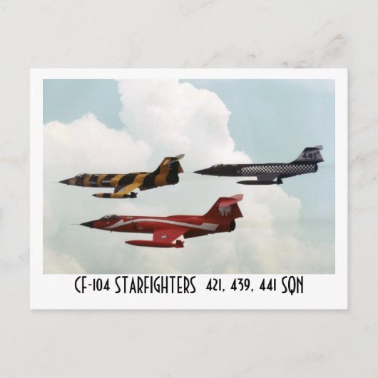 CF-104スターファイター ポストカード (正面)