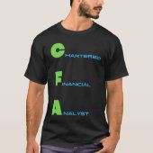 CFA財務アナリスト Tシャツ (正面)