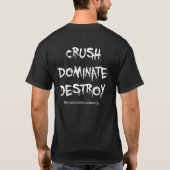 CFDRのクラッシュは破壊します支配します Tシャツ (裏面)