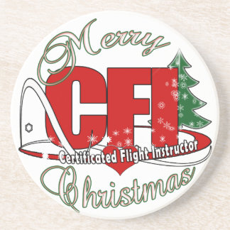 CFIクリスマス認定フライトインストラクター コースター