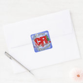 CFIクリスマス認定フライトインストラクター スクエアシール (封筒)