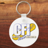 CFIロゴ – 認定フライトインストラクター キーホルダー (正面)